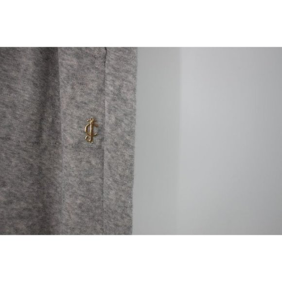 Juicy Couture Womens XL Gray Drawcord Jogger pants Stretch textured fleece - Picture 3 of 11